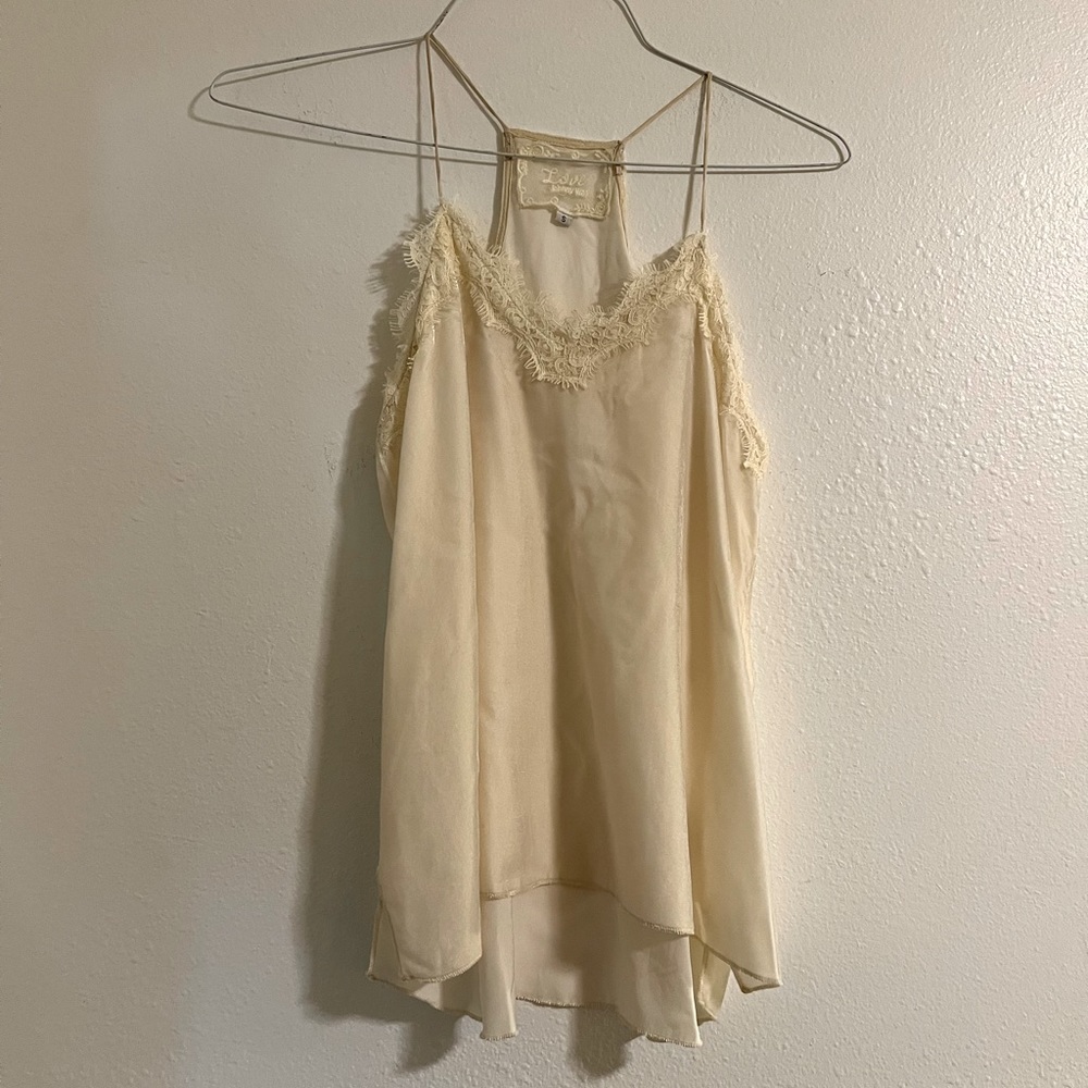 Johnny Was Love cami velvet racer back tank top